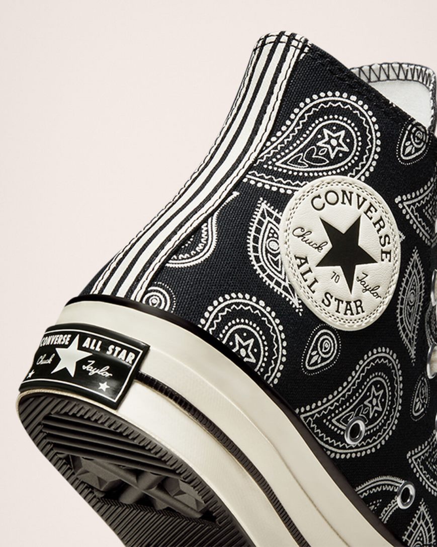 Tenisky Vysoke Converse Chuck 70 Paisley Damske Čierne | SK ZE11CR4